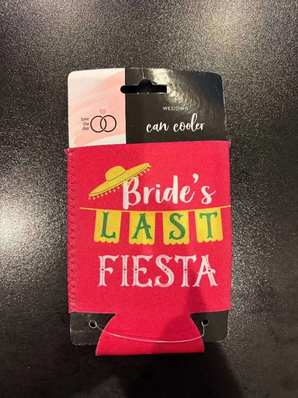 NWT Bride's Last Fiesta Can Cooler Coozie Koozie Wedding Bachelorette Party